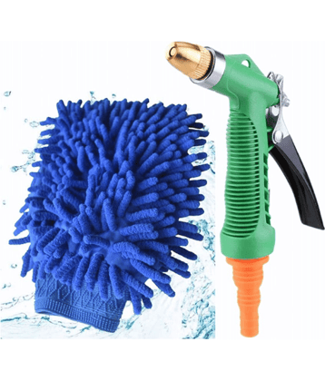 Tapixaa Car Washing / Gardening Water Spray Gun Microfiber Plastic Gadget Tool