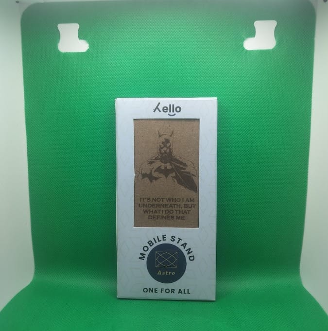 Hello Wooden Mobile Stand  Batman