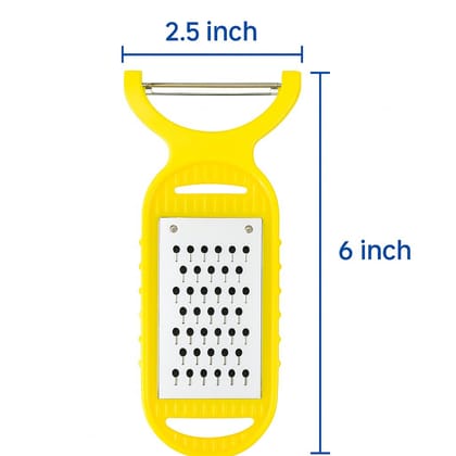 2-in-1 Grater and Peeler � Multicolor (Pack of 4) � Small Size, Stainless Steel Blade � Compact Vegetable Peeler & Cheese Grater � Travel-Friendly and Easy to Carry � Ginger, Garlic, Turmeric, Etc. 2-in-1 Grater and Peeler � Multicolor (Pack of 4) � Small Size, Stainless Steel Blade � Compact Vegetable Peeler & Cheese Grater � Travel-Friendly and Easy to Carry � Ginger, Garlic, Turmeric, Etc.