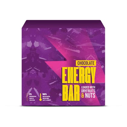 Happilo Premium Chocolate Energy Bar 35g (Pack of 6) 50% Dry Fruits and Nuts 20% Whole Grain and Millets 10% Protein Nutrient Rich High in Protein Fiber - Case of 24