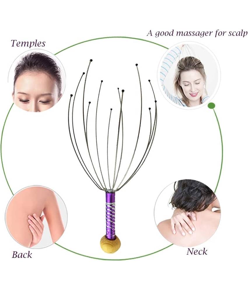 Gatih Hand Held Scalp Head Massager For Hair Growth And Pain Relief Head Scalp Massager