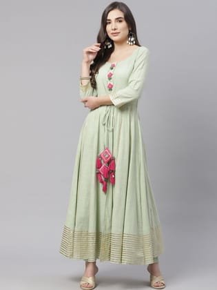 Gotta Patti Anarkali Outfit-XS