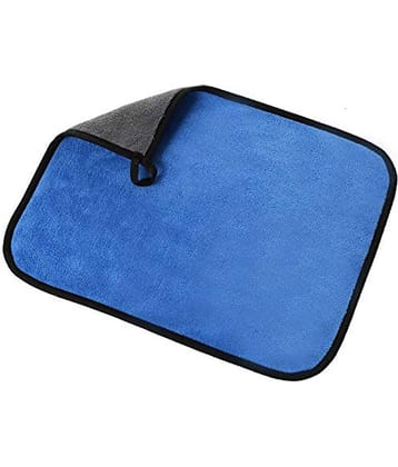 INGENS Microfiber Cloth for Car Cleaning and Detailing, Dual Sided, Extra Thick Plush Microfiber Towel Lint-Free(Pack of 1), Blue 650 GSM, 40cm x 40cm&nbsp;…