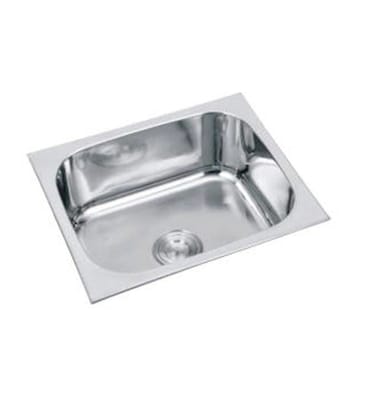 Stainless Steel Kitchen Sink 21X18 with Bowl Size 18 X15 (Gloss Finished)