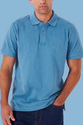 Classic Polo in Sky Blue-S
