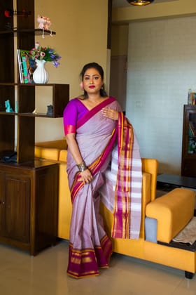Enchanting Dusk Cotton Saree