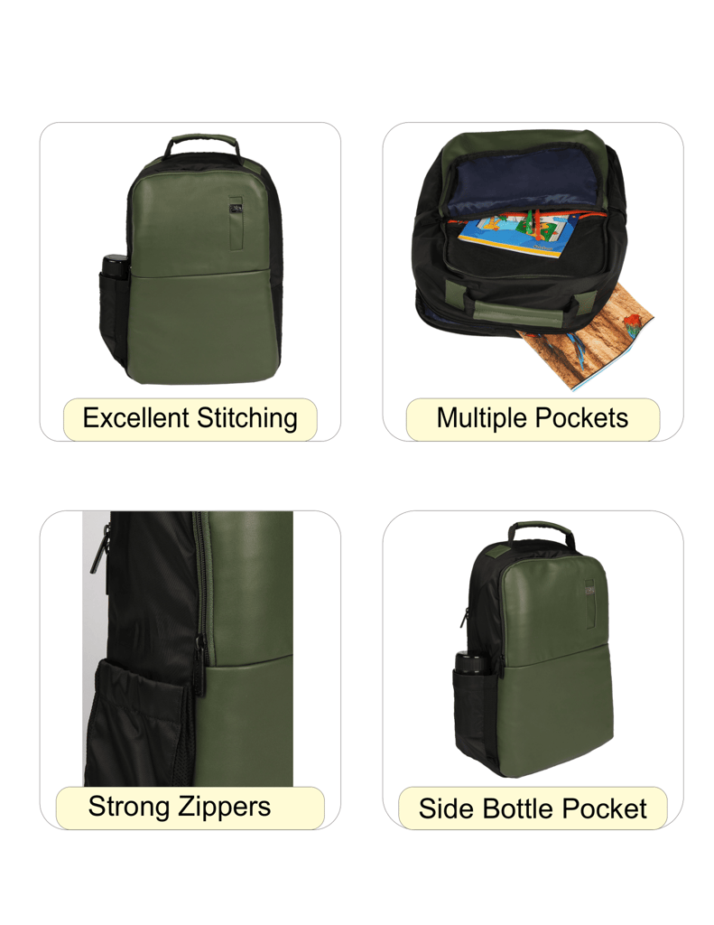 PB Pearl Bags Litmus Anti Theft Faux Leather 30 L Laptop Backpack