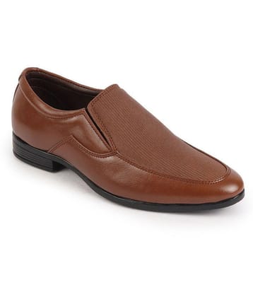 Fausto Tan Mens Slip On Formal Shoes - None