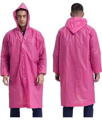 Infispace Pink PVC Men's Raincoat ( Pack of 1 )