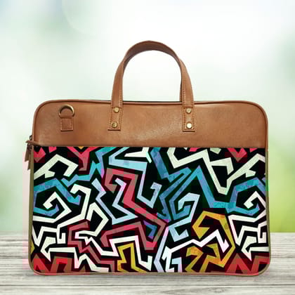 The Colourful Lines Abstract Classic Laptop Bag The Colourful Lines Abstract Classic Laptop Bag - Default Title