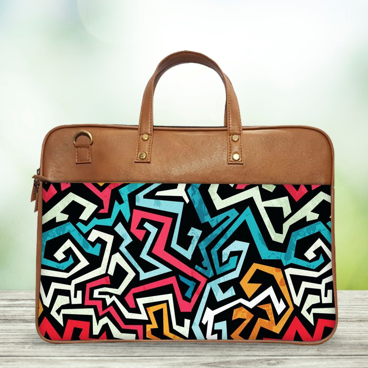 The Colourful Lines Abstract Classic Laptop Bag The Colourful Lines Abstract Classic Laptop Bag - Default Title