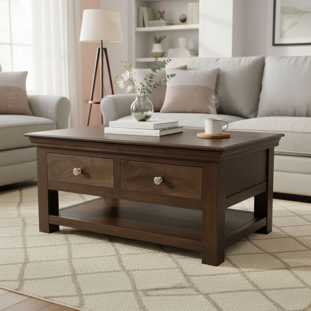 Solid Wood Console Table for Living Room-Side Coffee Table