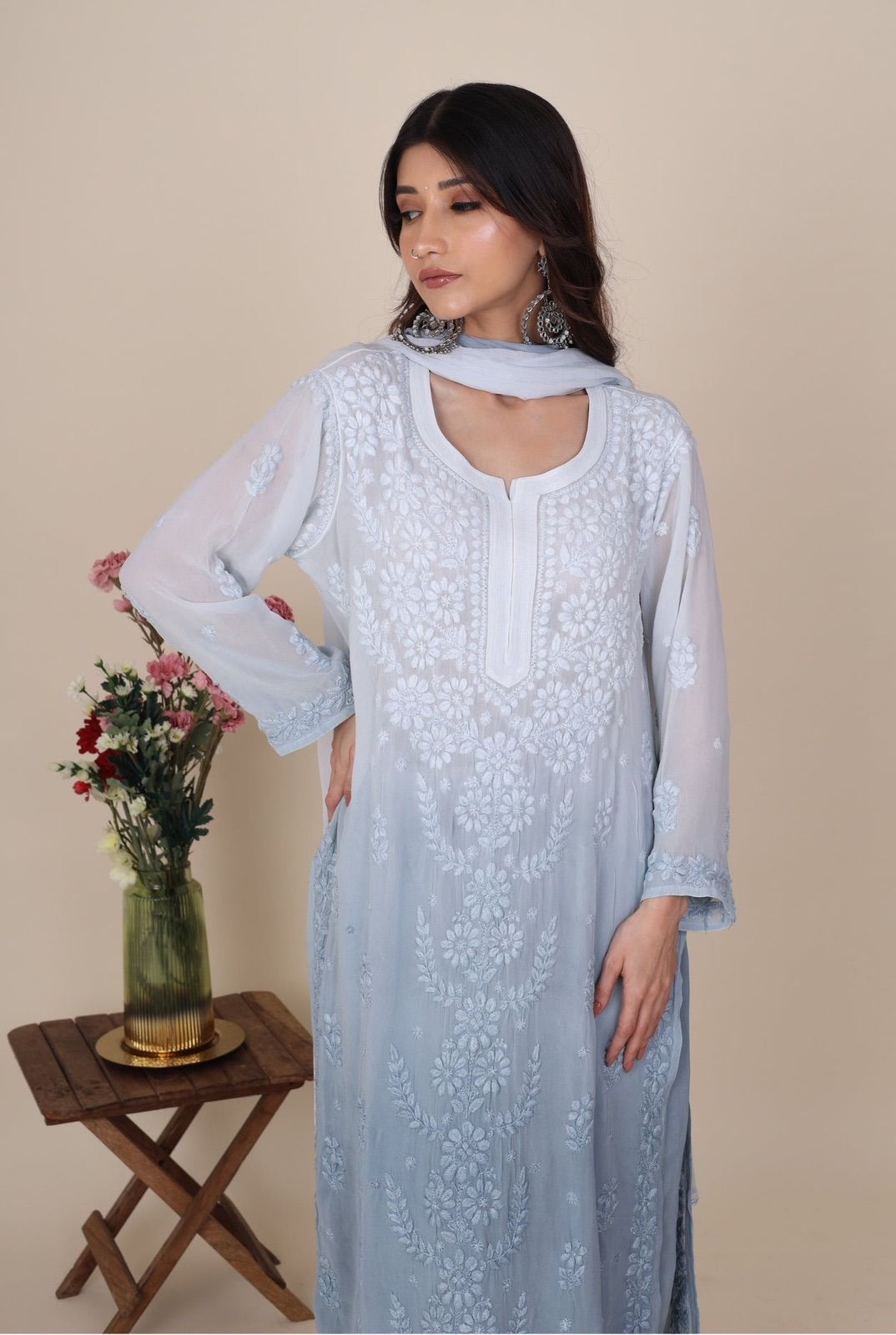 Heer opal  kurta set.
