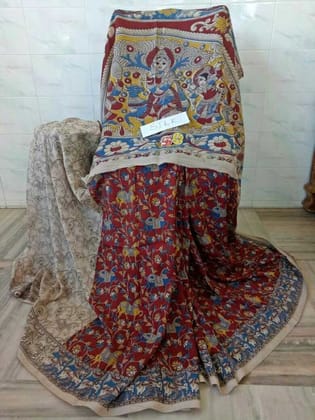 AWESOME LINEN COTTON PRINTED SAREE - 2012
