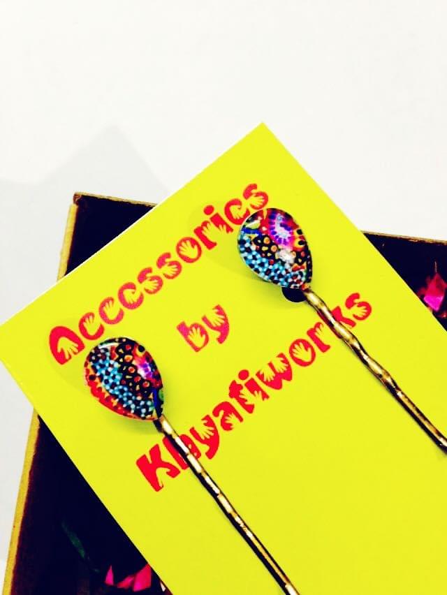 Peppy purple drops hair pin