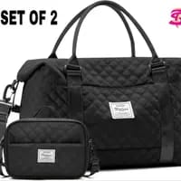 Includes a traveling duffel bag and a sling bag