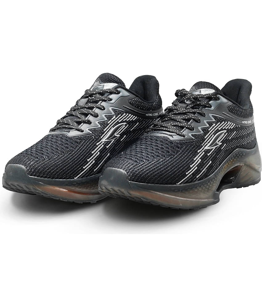 ASIAN NITROEDGE-01 Black Men's Sports Running Shoes