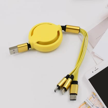 3 in 1 Retractable Charger Charging Cable (1 Pc / Mix Color) 3 in 1 Retractable Charger Charging Cable (1 Pc / Mix Color)