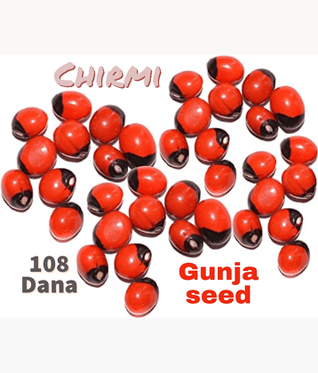 SS520 Lal Gunja Chirmi 108 Red Rosery Pia Seed Gurinvida Gumchi Madhuyastika 25 gm