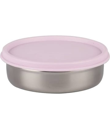 Generic Stainless Steel Multi-Purpose Round Food Container 200ml, Pink, (2U)