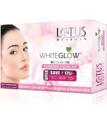 Lotus Herbals Whiteglow Instaglow 4 In 1 Facial Kit , For Radiantglowing Skin, 160G