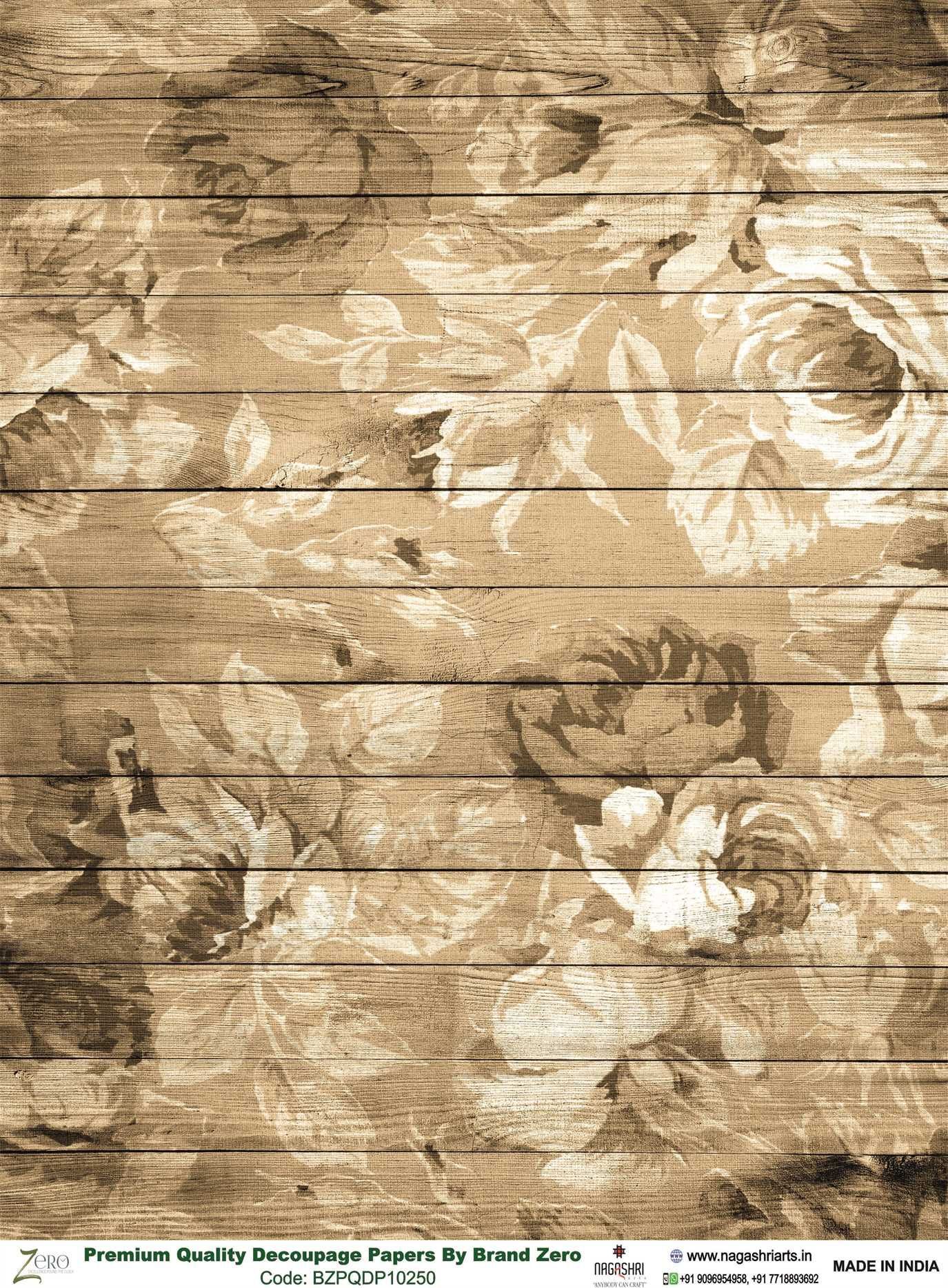 Brand Zero Premium Quality Decoupage Paper Pack of Two - Design Code: BZPQDP10250