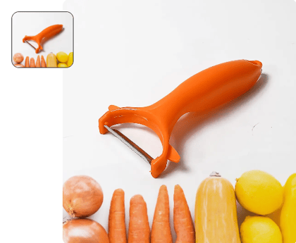 2 in 1 Kitchen Combo Lighter, Stainless Steel Durable Gas Lighter with Vegetable Cutter Peeler, For Kitchen Steel Gas Lighter (2 Pc Set)