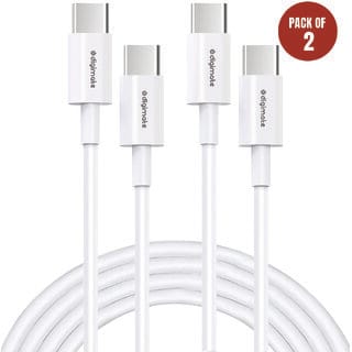 Type-C to Type-C Fast Charging Cable  5.0A, 1000mm  Universal Compatibility (DG-DC-C2C) Pack of 2