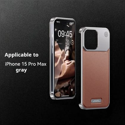 iPhone 16 Series Leather Aromatherapy Metal Case-iPhone 16 / Brown