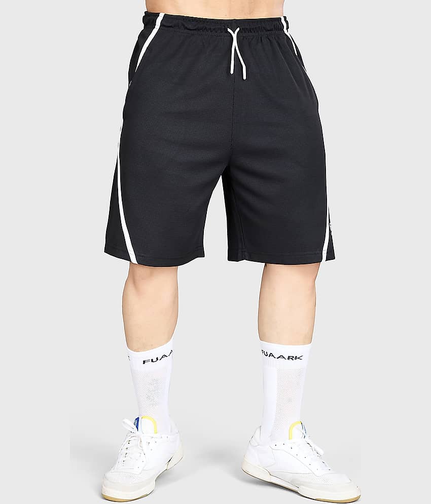 Fuaark Black Polyester Men's Gym Shorts ( Pack of 1 )