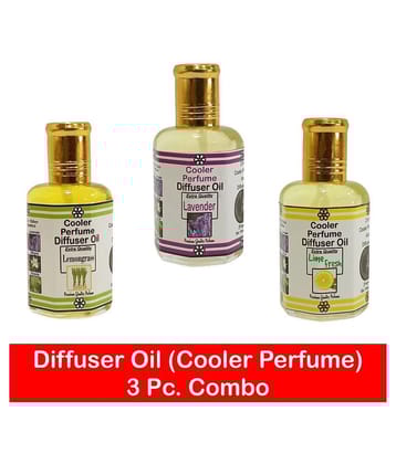 INDRA SUGANDH BHANDAR - Lemongrass Lavender Lime Fresh Pure & Natural With Free Dropper Multipurpose Diffuser Oil 25ml Each Pack Of 3