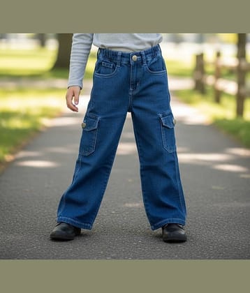 ICONIC ME Girls Denim Jeans ( Pack of 1 , Denim Blue )