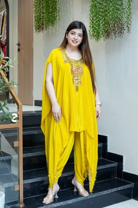 Prachi Embroidered Dhoti Set-XXL