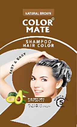 COLOR MATE HAIR COLOR SHAMPOO 15ML -NATURAL BROWN