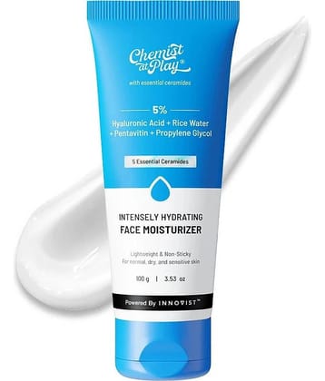 Chemist at Play Intensely Hydrating Face Moisturizer for 24 Hr Hydration, Lightweight & Non-Sticky, 100 g