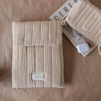 Fyra Laptop Pouch-Medium / Butter