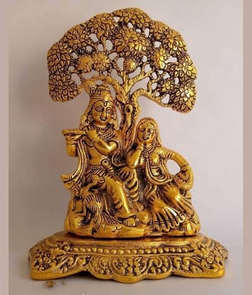 Shri Astha Vinayak Iron Radha Krishna Idol ( 5 cm )