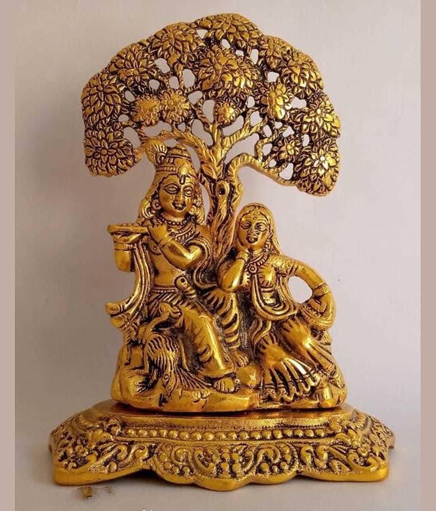 Shri Astha Vinayak Iron Radha Krishna Idol ( 5 cm )