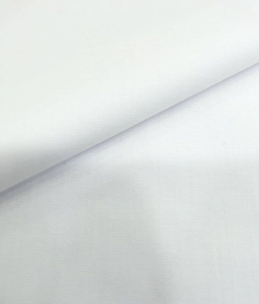 Raymond White Poly Blend Unstitched Shirt pc