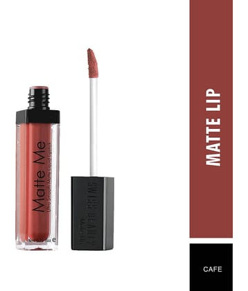 Swiss Beauty Matte Liquid Lipstick (Cafe), 6ml