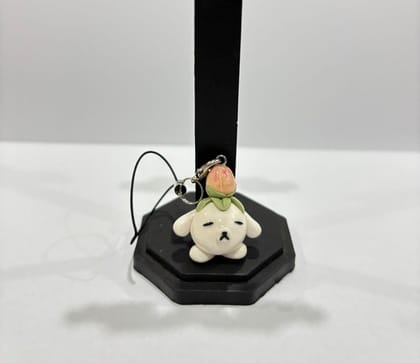PEACH BEAR CHARM