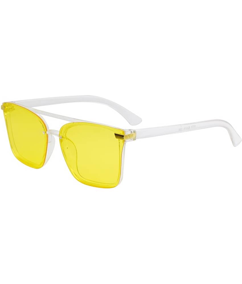 Peter Jones - White Square Sunglasses ( Pack of 1 )