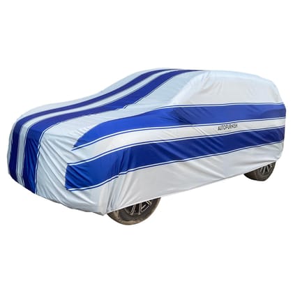 Autofurnish  Ace Printed Stripe Car Body Cover For  Maruti Wagon R Stingray -  Ace Grey Blue-Ace Grey Blue