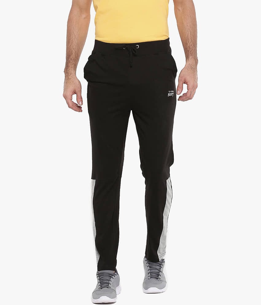 Force NXT - Black Cotton Men's Trackpants ( Pack of 1 )