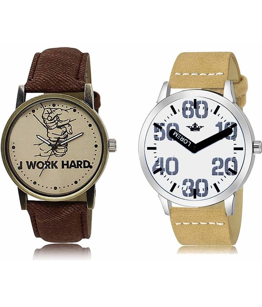 Lorem - Analog Watch Watches Combo For Men and Boys ( Pack of 2 )