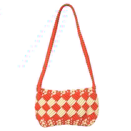 Bohemian Bliss Macrame Side Bag| Saras Aajeevika Handmade Macrame Side Bags|Side Bags For Girls and Women