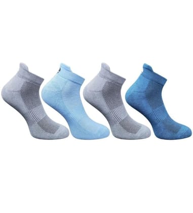 4_Pair Set Unisex Casual Cotton Printed Ankle Length Socks (Multicolor)-PID63515