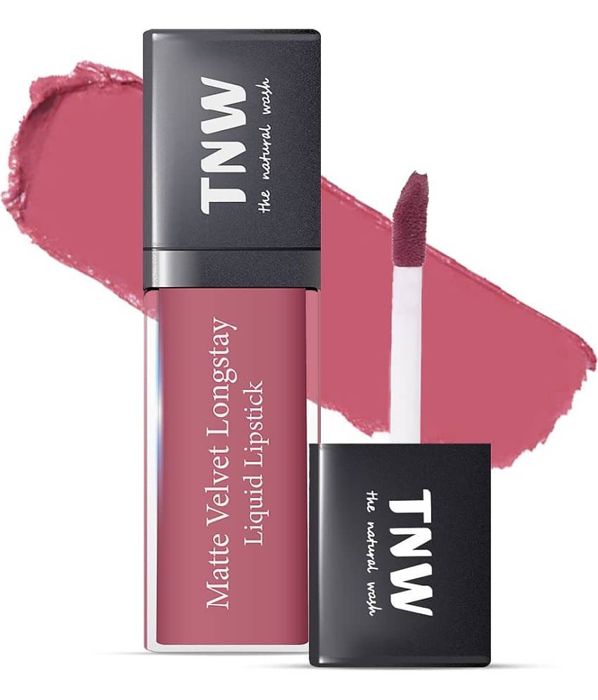 TNW - The Natural Wash Matte Velvet Longtay Liquid Lipstick(07) Berry Much, Deep Berry, 5Ml