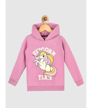 Lazy Shark Girls Cotton Blend Sweatshirt ( Purple )