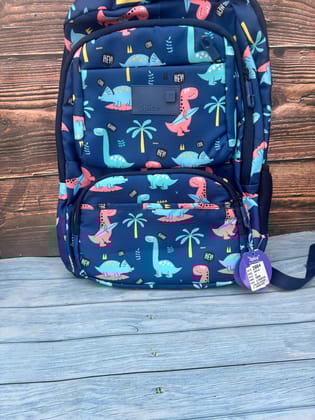 Cute dino School bag for boys and girls-Black